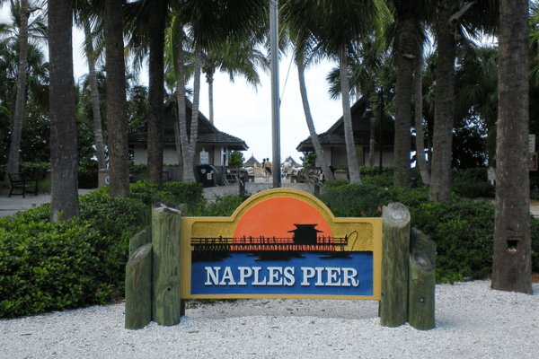 naples pier sign